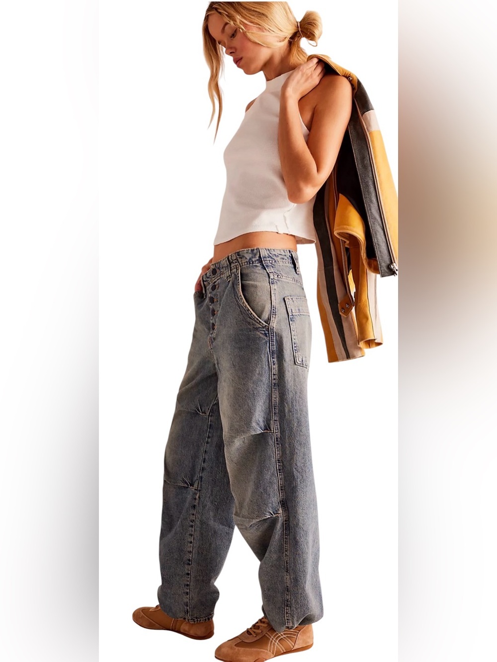 We The Free Newbies Solid Slouchy Jeans